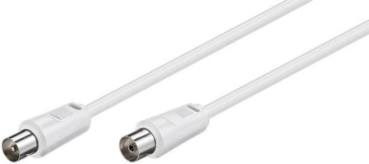 MICROCONNECT Coax M-F 5m White 75