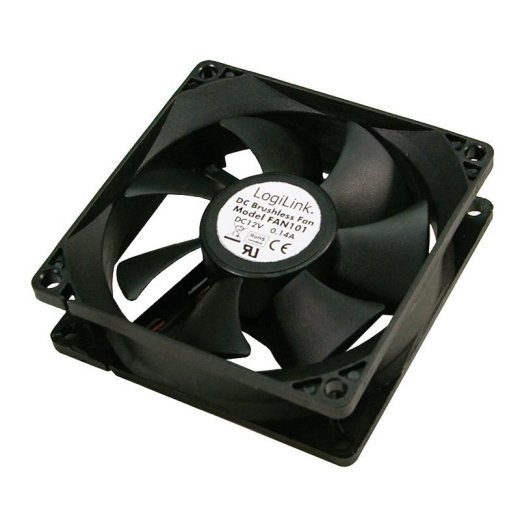 Logilink Fan 80x80x25, black, PC case