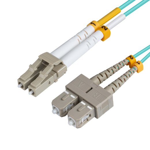 MICROCONNECT LC/UPC-SC/UPC 7m OM3 Fibre Patch