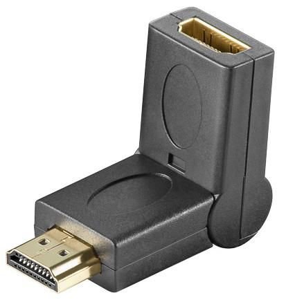 MICROCONNECT HDMI angled 180° M/F Adapter