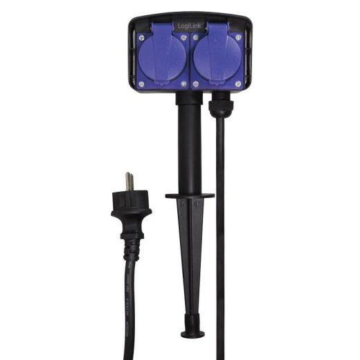 Logilink Outlet Strip, 2 safety sockets