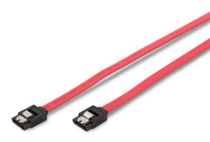 SATA Cable 50cm with Clip 7-Pole to 7-Pole SATA plugs