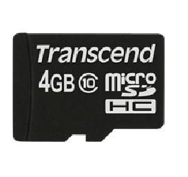 TRANSCEND 4GB MICRO SDHC10(NOBOX+ADAPTER TS4GUSDC10, 4