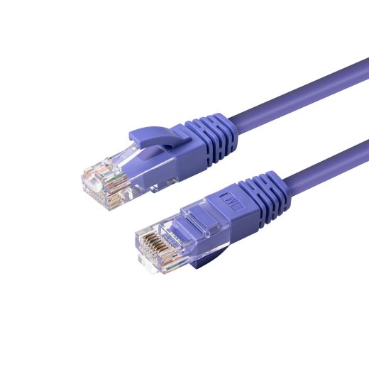 MICROCONNECT U/UTP CAT6 0.20M Purple