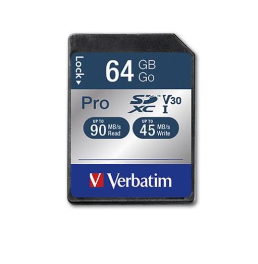 VERBATIM SECURE DIGITAL CARD SDXC PRO