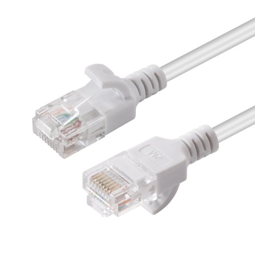 MICROCONNECT U/UTP CAT6A Slim 1M White
