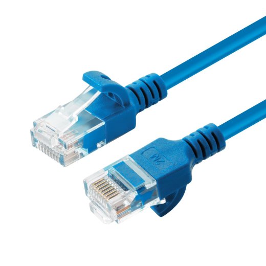 MICROCONNECT U/UTP CAT6A Slim 1M Blue