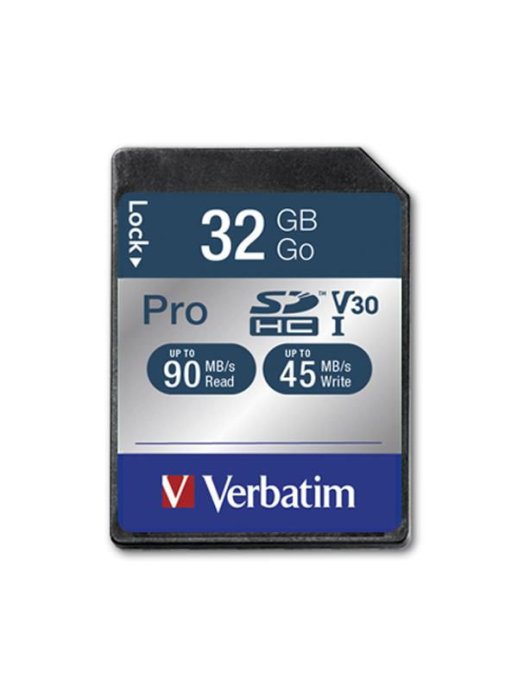 Verbatim PRO 32GB SDHC Card 90MB/s