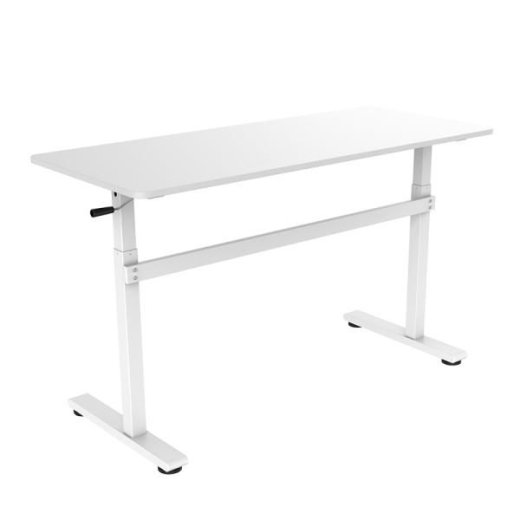Logilink Sit-Stand desk, manual, 140x60cm, white