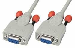 LINDY Null modem cable 9-pin coupling/coupling