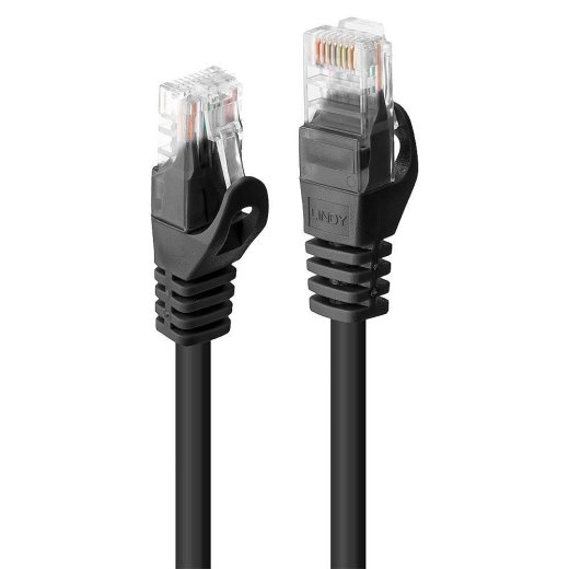 1m Cat.6 U/UTP Network Cable, Black