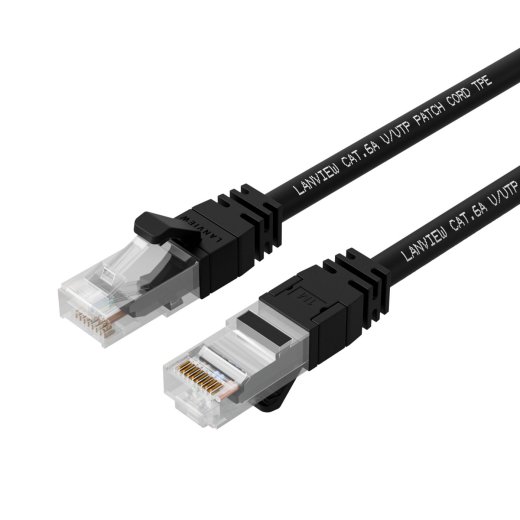 LANVIEW CAT6A UTP 30m Black LSZH
