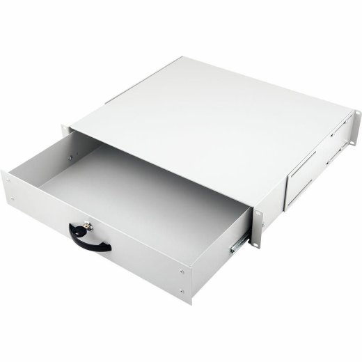 EQUIP Lockable Drawer 19`, 2U, Ral7035