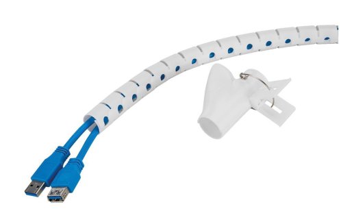 ADS06-141WH, Cable Sleeve for 1-4 cables, 200x2x2cm