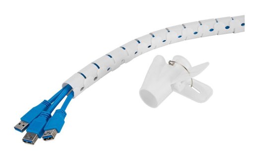ADS06-142WH, Cable Sleeve for 1-5 cables, 200x2,5x2,5cm