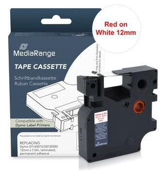 MEDIARANGE Plastic Tape Cassette, For Label