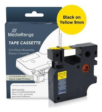 MEDIARANGE Plastic Tape Cassette, For Label