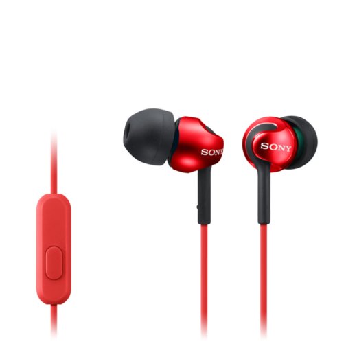 Sony In-ear Headphones EX series, Red