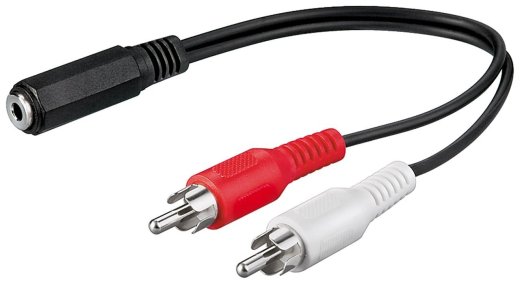 Goobay Audio cable adapter, 3.5
