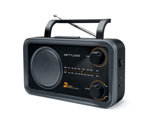Muse 2-bands portable radio M-06DS AUX