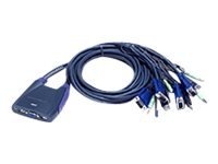 Aten 4-Port USB VGA/Audio Cable KVM