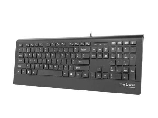 Natec Keyboard, Barracuda, US Layout, Slim