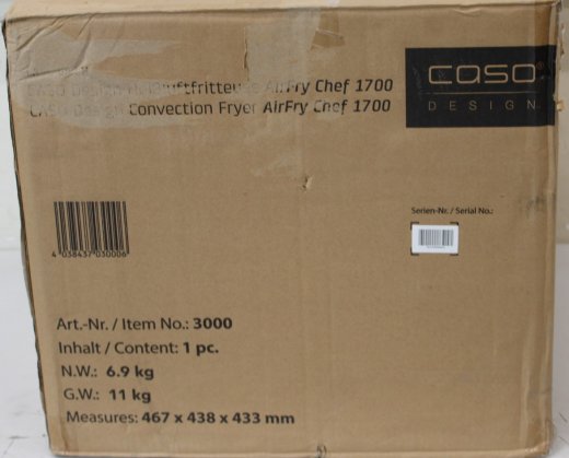 SALE OUT. Caso Air Fryer 03000