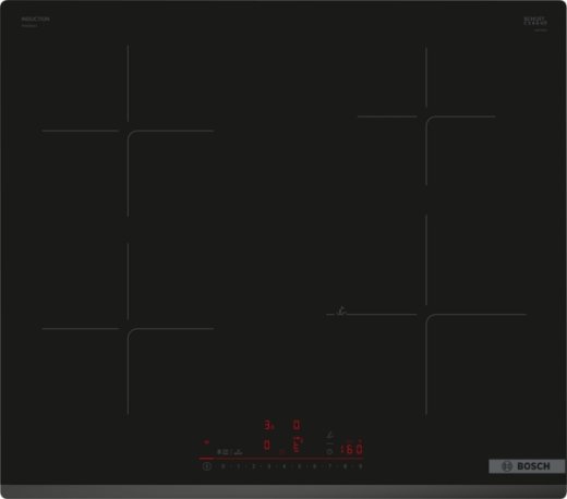 Bosch Hob PIE63KHC1Z Induction Number of burners/cooking zones 4 Touch Timer Black