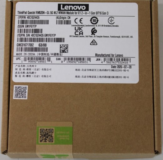 SALE OUT. Lenovo ThinkPad Quectel RM520N-GL