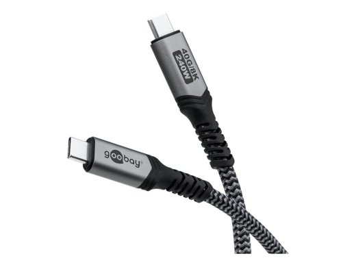 Goobay USB-C Cable with Textile Sheath