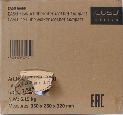 SALE OUT. Caso Ice Cube Machine