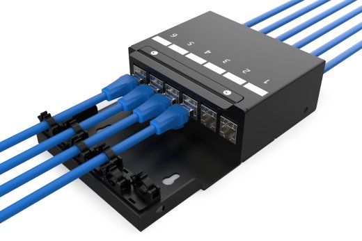 Digitus Consolidation point box, 6-port Keystone