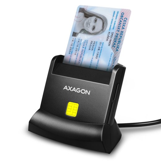 AXAGON Universal desktop USB contact Smart/ID