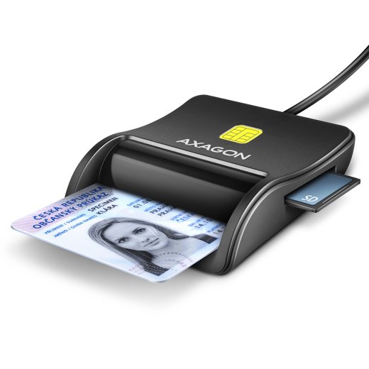 AXAGON Compact desktop USB contact Smart/ID