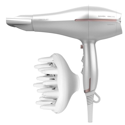 Cecotec Hair Dryer IoniCare 5300 Maxi Aura 2200 W Number of temperature settings 3 Ionic function Diffuser nozzle White