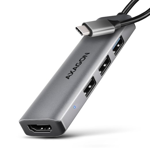 AXAGON USB-C 5Gbps STARTER 4in1 Hub