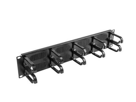 Lanberg 19" cable management brush panel