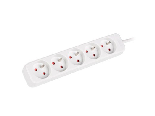 Lanberg Cable Power Strip, 5X French