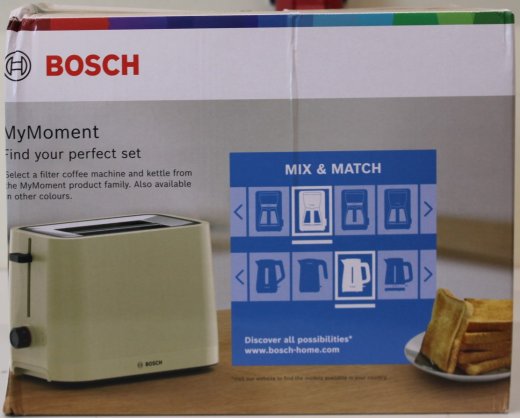 SALE OUT. Bosch TAT3M127 MyMoment Compact toaster, 950 W, 2 slots, Beige SALE OUT. Compact Toaster TAT3M127 MyMoment Number of slots 2 Housing mate