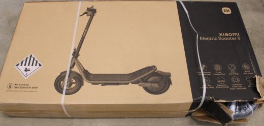 SALE OUT. Xiaomi Electric Scooter 6 GL Xiaomi 24 month(s) DAMAGED PACKAGING AND PAINT (FRONT - LEFT AND RIGHT SIDE)