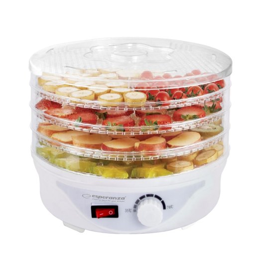 Esperanza EKD003 food dehydrator Transparent, White