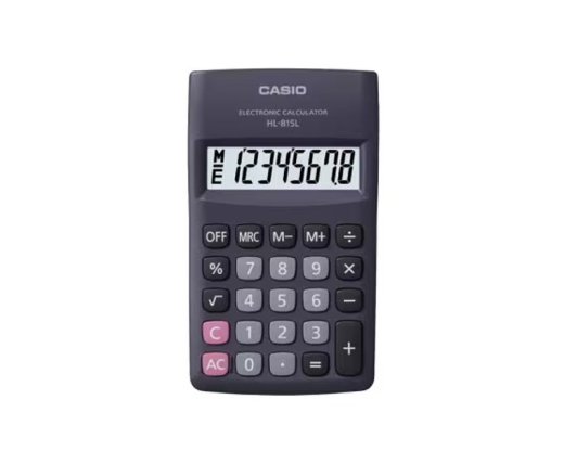 CAI CASIO HL-815L-BK black pocket calculator