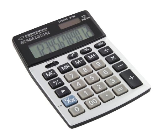 Esperanza ECL102 calculator Black, Silver