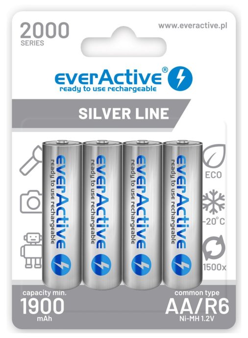 EAV Rechargeable batteries everActive Ni-MH R6