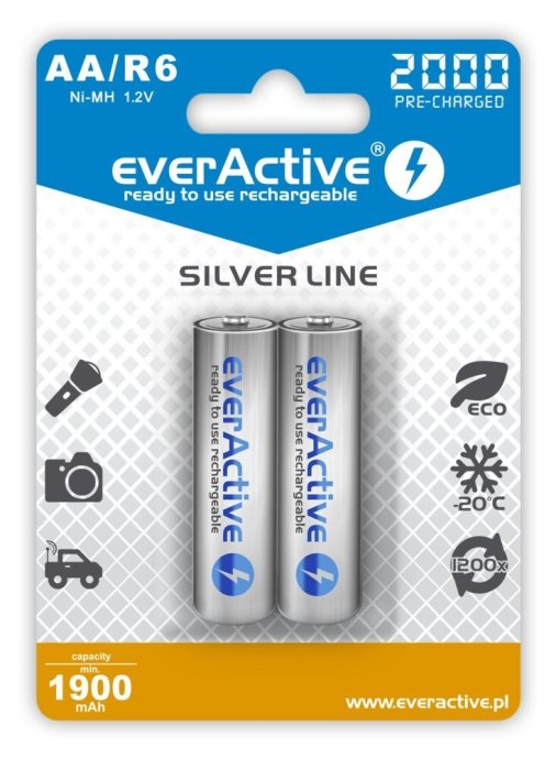 EAV Rechargeable batteries everActive Ni-MH R6
