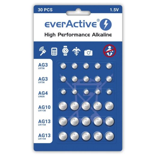 EAV Mini alkaline battery Set everActive