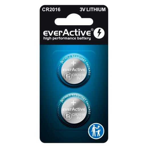 EAV Lithium batteries mini everActive CR2016