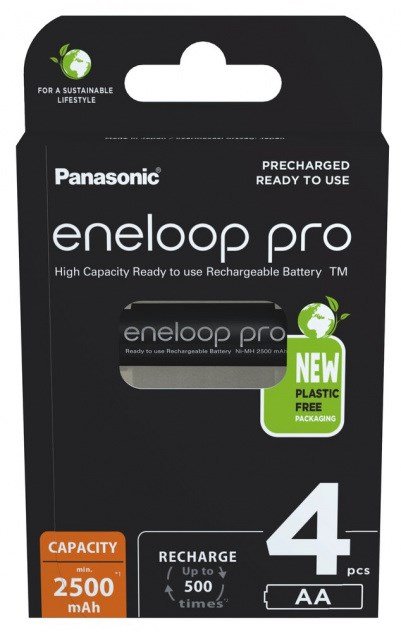 Rechargeable batteries PANASONIC ENELOOP PRO AA