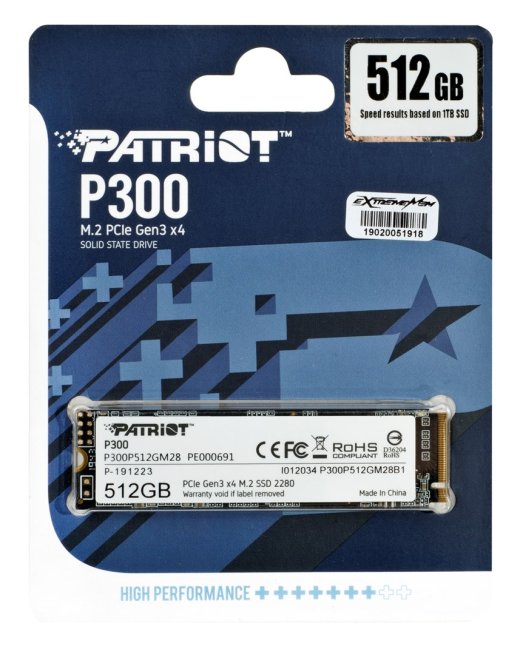 SSD PATRIOT P300 M.2 PCI-EX4