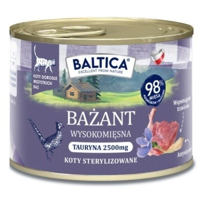 Baltica Regional Flavors Pheasant Wet Cat Food - 185g